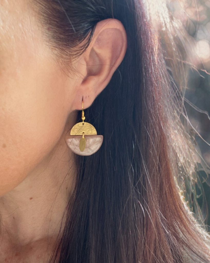 Boucles d’oreilles Rose